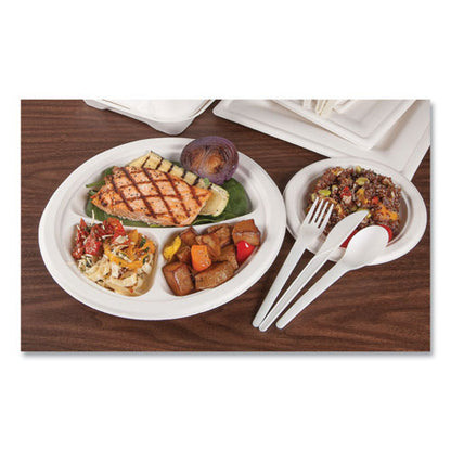 Plantware Compostable Cutlery, Fork, 6", White, 1,000/carton