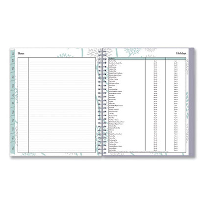 Rue Du Flore Monthly Planner, Rue Du Flore Artwork, 10 X 8, Jade/lavender Cover, 12-month (jan To Dec): 2024