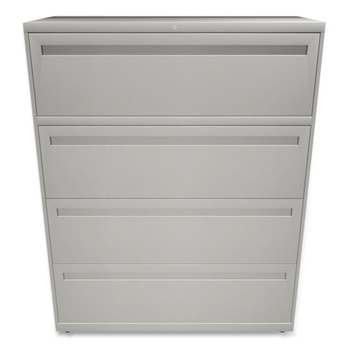 Brigade 700 Series Lateral File, 4 Legal/letter-size File Drawers, Light Gray, 42" X 18" X 52.5"