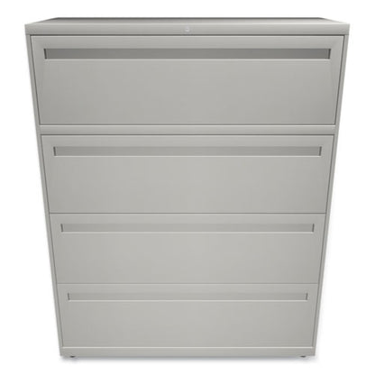 Brigade 700 Series Lateral File, 4 Legal/letter-size File Drawers, Light Gray, 42" X 18" X 52.5"