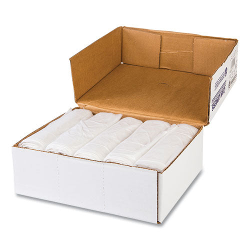 High-density Commercial Can Liners Value Pack, 55 Gal, 11 Mic, 36" X 58", Clear, 25 Bags/roll, 8 Interleaved Rolls/carton