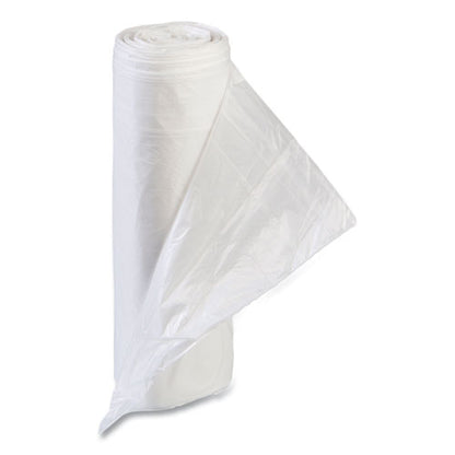 Low-density Commercial Can Liners, Coreless Interleaved Roll, 60 Gal, 1.15mil, 38" X 58", Clear, 20 Bags/roll, 5 Rolls/carton