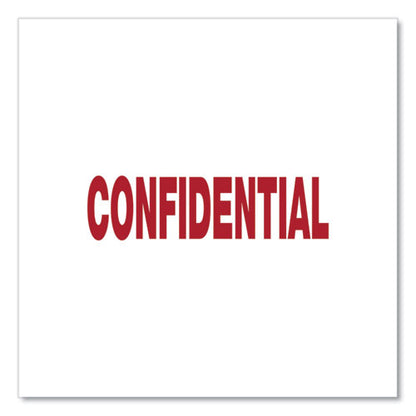 Message Stamp, Confidential, Pre-inked One-color, Red