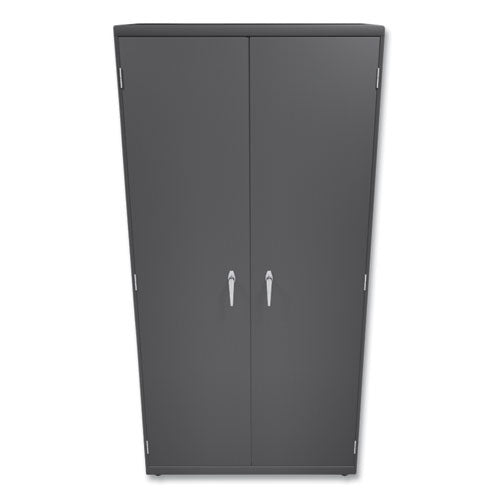 Assembled Storage Cabinet, 36w X 24.25d X 71.75, Charcoal