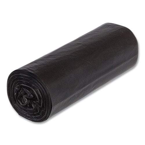 Low-density Commercial Can Liners, Coreless Interleaved Roll, 30 Gal, 0.9 Mil, 30" X 36", Black, 25 Bags/roll, 8 Rolls/carton