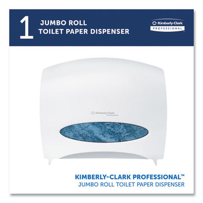 Jrt Jr. Escort Jumbo Roll Bath Tissue Dispenser, 16 X 5.75 X 13.88, Pearl White