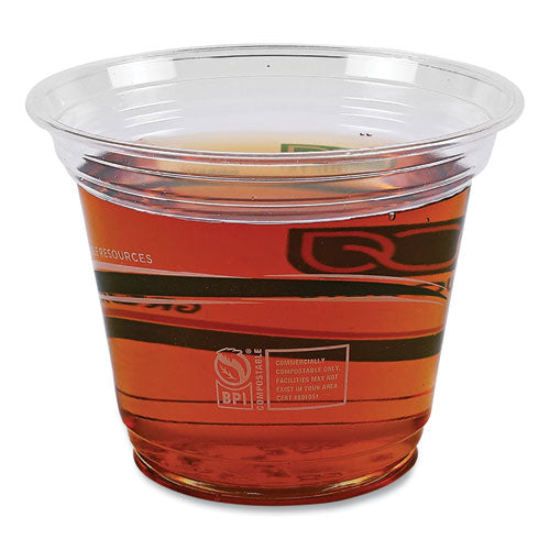 Greenstripe Renewable And Compostable Cold Cups, 9 Oz, Clear, 50/pack, 20 Packs/carton