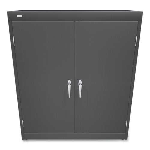 Assembled Storage Cabinet, 36w X 18.13d X 41.75h, Charcoal