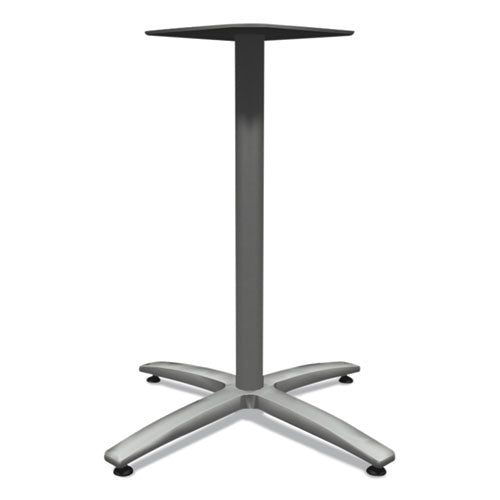 Between Seated-height X-base For 30" To 36" Table Tops, 26.18w X 29.57h, Silver