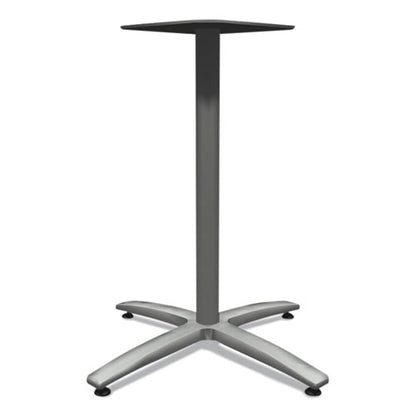 Between Seated-height X-base For 30" To 36" Table Tops, 26.18w X 29.57h, Silver