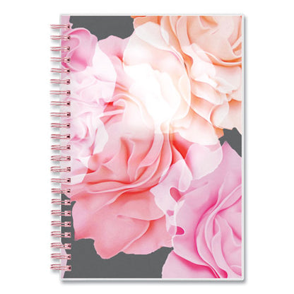 Joselyn Weekly/monthly Planner, Joselyn Floral Artwork, 8 X 5, Pink/peach/black Cover, 12-month (jan To Dec): 2024