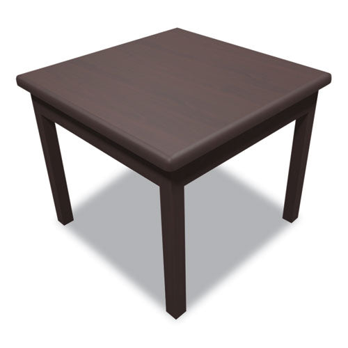 Laminate Occasional Table, Square, 24w X 24d X 20h, Mahogany