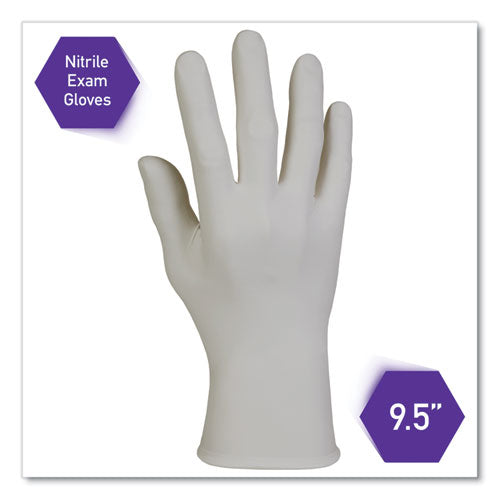 Sterling Nitrile Exam Gloves, Powder-free, Gray, 242 Mm Length, Large, 200/box