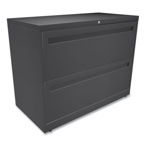 Brigade 700 Series Lateral File, 2 Legal/letter-size File Drawers, Charcoal, 36" X 18" X 28"