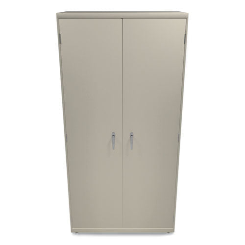 Assembled Storage Cabinet, 36w X 18.13d X 71.75h, Putty