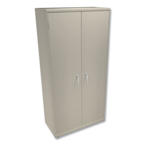 Assembled Storage Cabinet, 36w X 18.13d X 71.75h, Putty