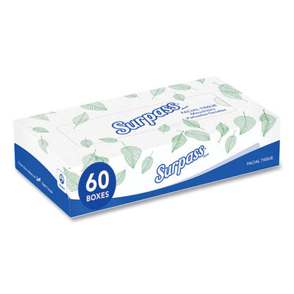 Facial Tissue For Business, 2-ply, White,125 Sheets/box, 60 Boxes/carton