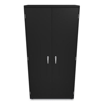 Assembled Storage Cabinet, 36w X 18.13d X 71.75h, Black