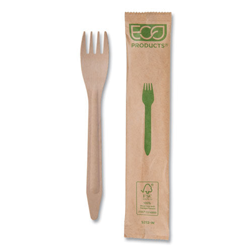 Wood Cutlery, Fork, Natural, 500/carton