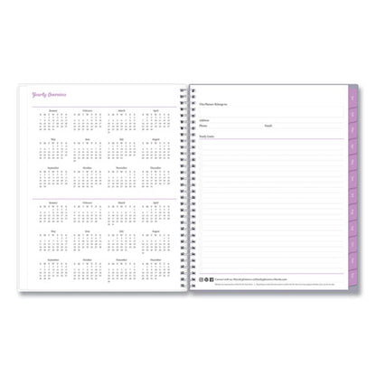 Laila Create-your-own Cover Weekly/monthly Planner, Wildflower Artwork, 11 X 8.5, Purple/blue/pink, 12-month (jan-dec): 2024