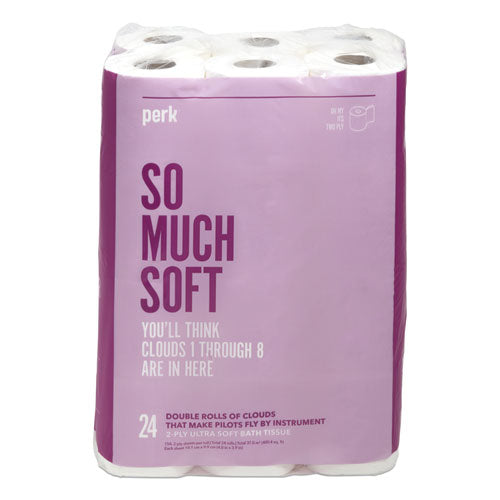 Ultra Soft 2-ply Standard Toilet Paper, Septic Safe, White, 154 Sheets/roll, 24 Rolls/pack