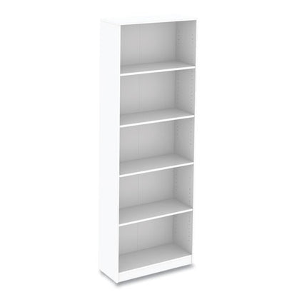 Five-shelf Bookcase, 27.56" X 11.42" X 77.56", White