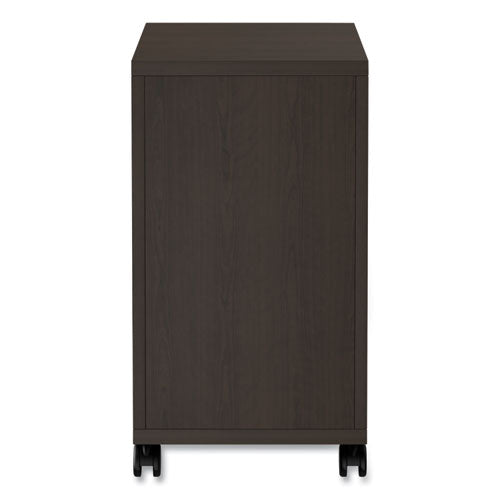 Alera Valencia Series Mobile Pedestal, Left Or Right, 2 Legal/letter-size File Drawers, Espresso, 15.38" X 20" X 26.63"