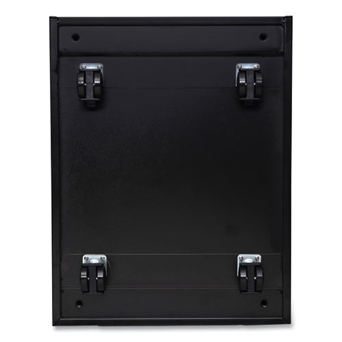 File Pedestal With Full-length Pull, Left Or Right, 2 Legal/letter-size File Drawers, Black, 14.96" X 19.29" X 27.75"