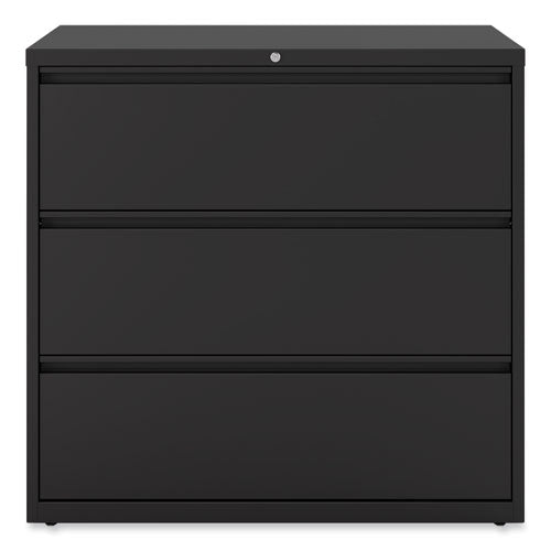 Lateral File, 3 Legal/letter/a4/a5-size File Drawers, Black, 42" X 18.63" X 40.25"