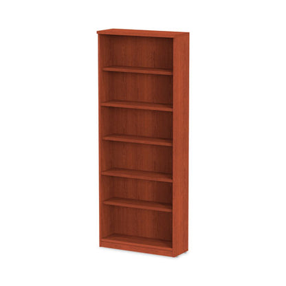 Alera Valencia Series Bookcase, Six-shelf, 31.75w X 14d X 80.25h, Medium Cherry