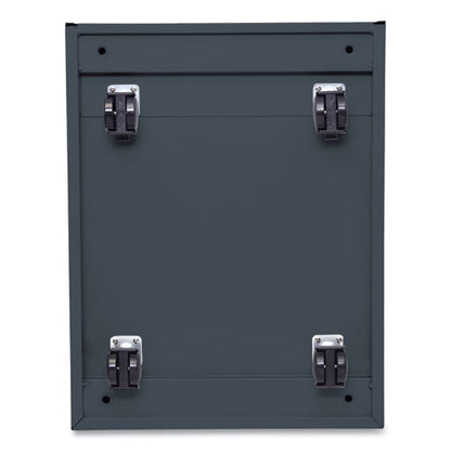 File Pedestal With Full-length Pull, Left Or Right, 2 Legal/letter-size File Drawers, Charcoal, 14.96" X 19.29" X 27.75"