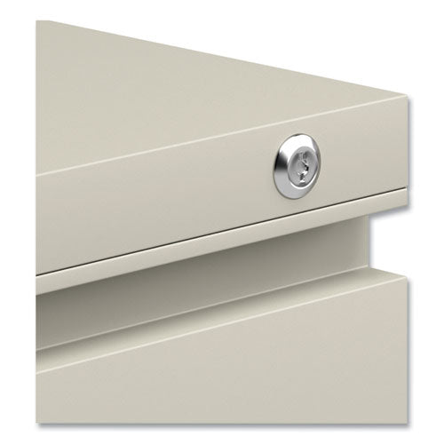 File Pedestal With Full-length Pull, Left Or Right, 2-drawers: Box/file, Legal/letter, Putty, 14.96" X 19.29" X 21.65"