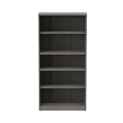 Alera Valencia Series Bookcase, Five-shelf, 31.75w X 14d X 64.75h, Gray