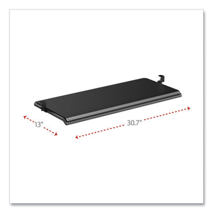 Adaptivergo Clamp-on Keyboard Tray, 30.7" X 13", Black