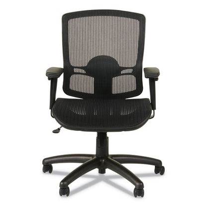 Alera Etros Series Suspension Mesh Mid-back Synchro Tilt Chair, Supports Up To 275 Lb, 15.74" To 19.68" Seat Height, Black