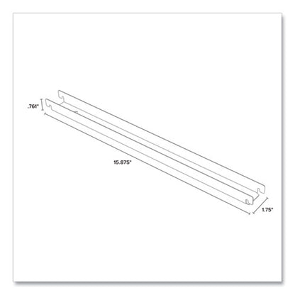 Two Row Hangrails For Alera 30" And 36" Wide Lateral Files, Aluminum, 4/pack