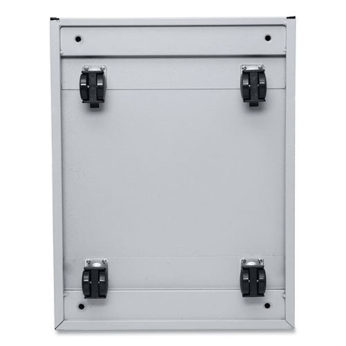 File Pedestal With Full-length Pull, Left/right, 3-drawers: Box/box/file, Legal/letter, Light Gray, 14.96" X 19.29" X 27.75"