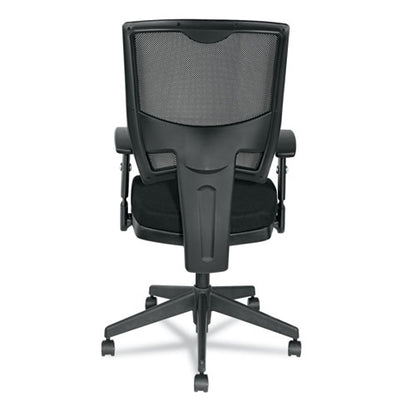 Alera Epoch Series Fabric Mesh Multifunction Chair, Supports Up To 275 Lb, 17.63" To 22.44" Seat Height, Black