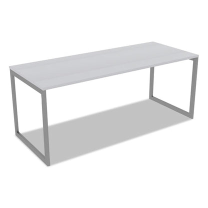 Alera Open Office Desk Series Adjustable O-leg Desk Base, 47.25 To 70.78w X 29.5d X 28.5h, Silver