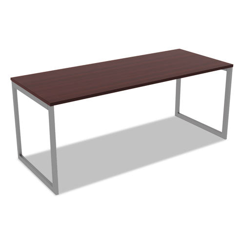 Alera Open Office Desk Series Adjustable O-leg Desk Base, 47.25 To 70.78w X 29.5d X 28.5h, Silver