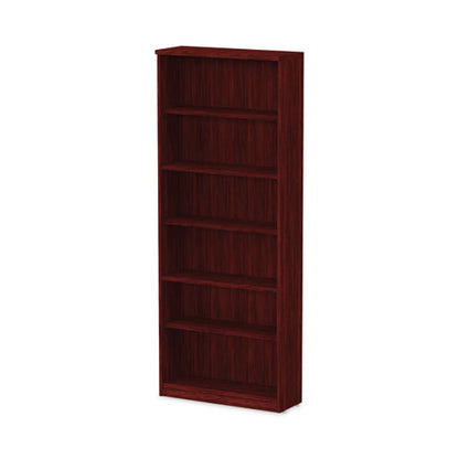 Alera Valencia Series Bookcase, Six-shelf, 31.75w X 14d X 80.25h, Mahogany