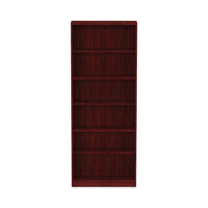 Alera Valencia Series Bookcase, Six-shelf, 31.75w X 14d X 80.25h, Mahogany