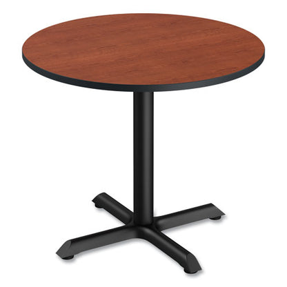 Reversible Laminate Table Top, Round, 35.5" Diameter, Medium Cherry/mahogany