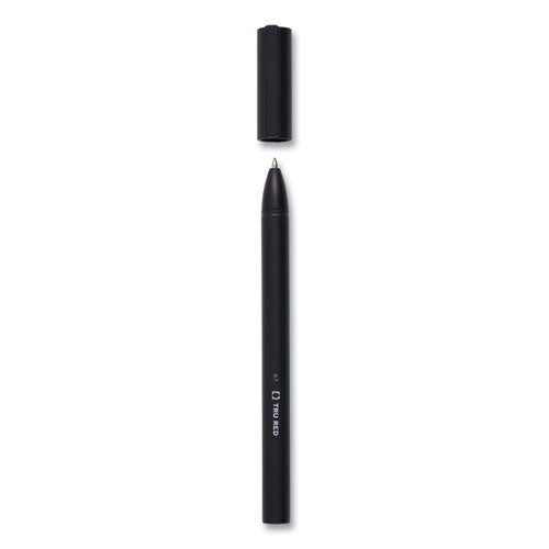 Quick Dry Gel Pen, Stick, Medium 0.7 Mm, Black Ink, Black Barrel, Dozen