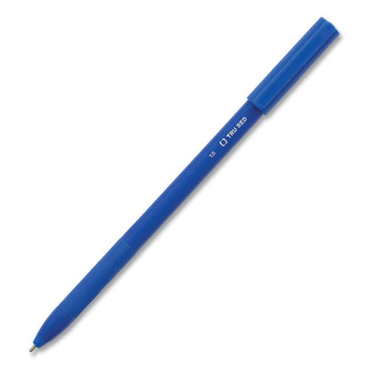 Gripped Ballpoint Pen, Stick, Medium 1 Mm, Blue Ink, Blue Barrel, 60/pack