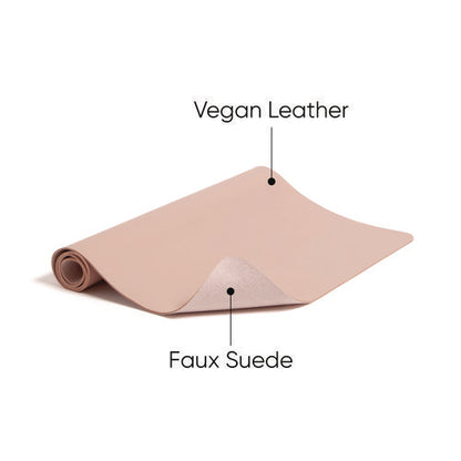 Vegan Leather Desk Pads, 23.6 X 13.7, Light Pink