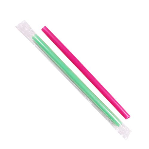 Boba Straws, 9", Assorted, 1,600/carton