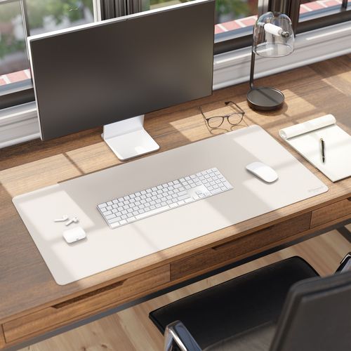 Vegan Leather Desk Pads, 36 X 17, Sandstone