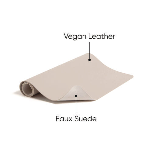 Vegan Leather Desk Pads, 23.6 X 13.7, Sandstone