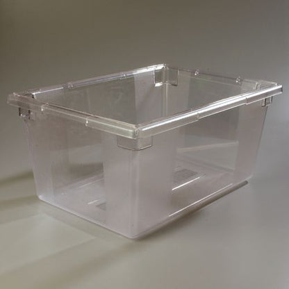 Storplus Polycarbonate Food Storage Container, 16.6 Gal, 18 X 26 X 12, Clear, Plastic